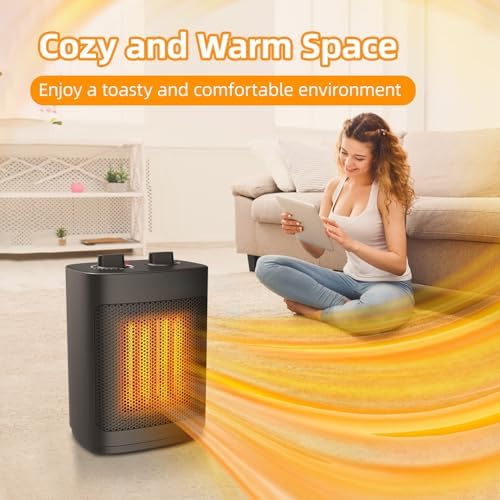 WEWARM 1500W Portable Space Heater with Thermostat