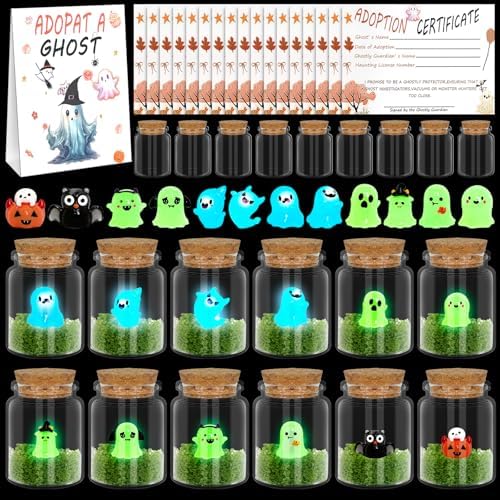 38 Pcs Adopt a Ghost Halloween Party Favors Set 1