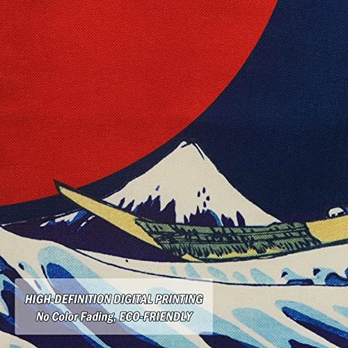 LIGICKY Noren Door Curtain Ukiyoe The Great Wave Art Design