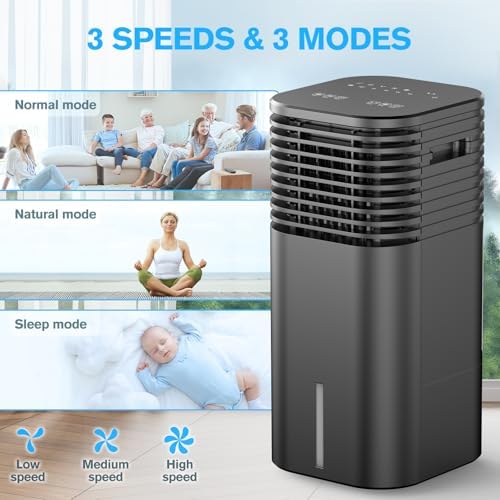 Flowbreeze 3-in-1 Portable AC Cooler with Remote and Oscillation