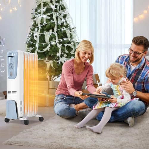 Happygrill 1500W Oil Heater for Living Room