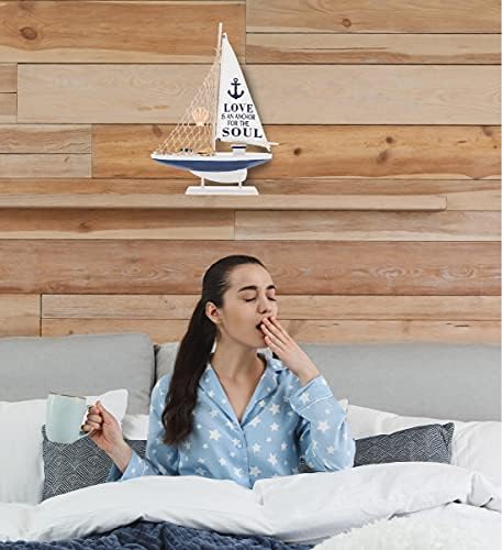 CoTa Global Ocean Blue Sailboat Decor 14 Inch 1