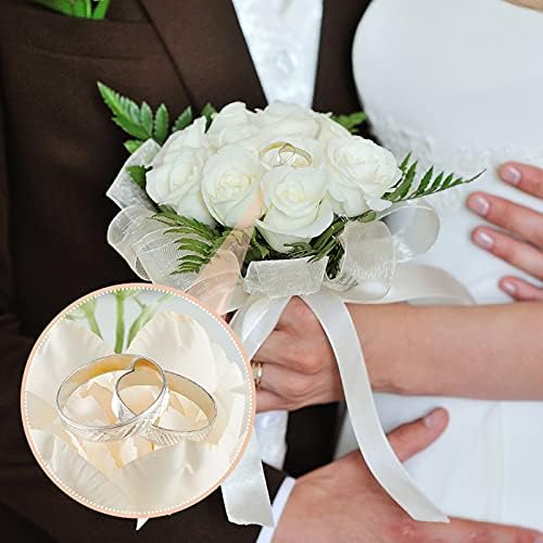 Hicarer 200 Pack Glitter Fidget Wedding Rings