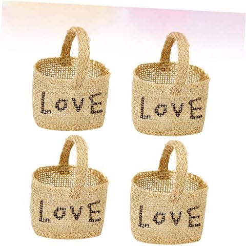 4Pcs Decorative Linen Bags for Wedding Party Supplies 1