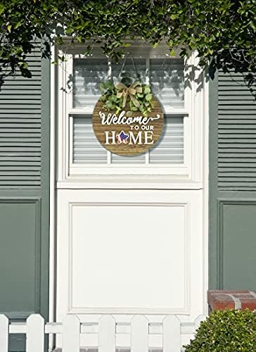 Interchangeable Seasonal Welcome Sign for Front Door