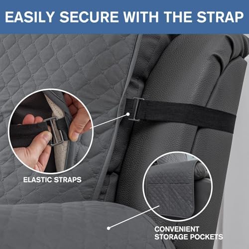 XINEAGE Water Resistant Recliner Cover Dark Gray