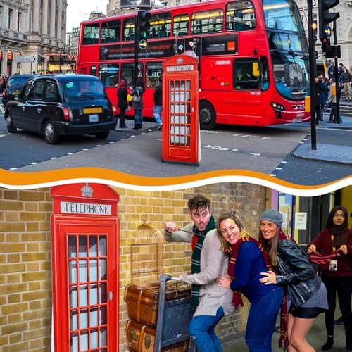 64 Ft Red British Telephone Booth Cutout Stand