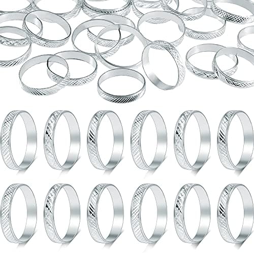 Hicarer 200 Pack Glitter Fidget Wedding Rings
