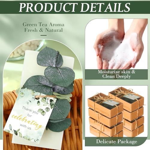 50 Piece Eucalyptus Scented Soap Wedding Favor Set 1