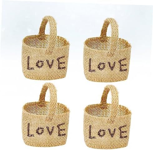 4Pcs Decorative Linen Bags for Wedding Party Supplies 1