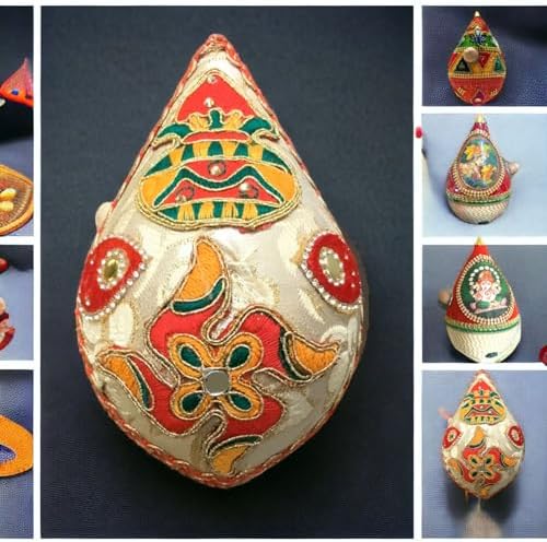 LOVENSPIRE Decorated Coconut Wedding Shagun Vase