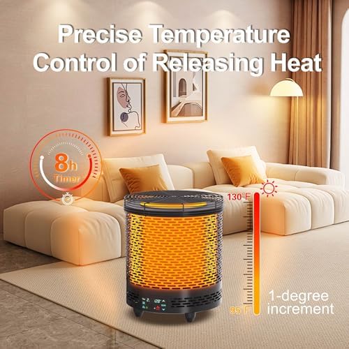 VPU 360 Degree Electric Space Heater with Voice Control