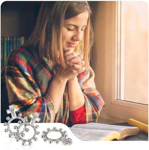 Finger Rosary Ring Pack of 24 for Baptism Favors