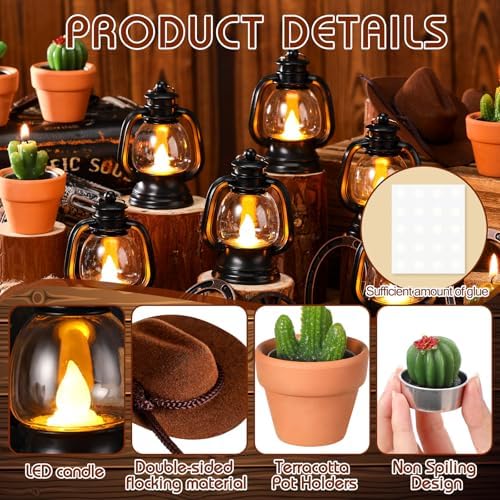 Ferraycle 48 Pcs Western Party Decor Set