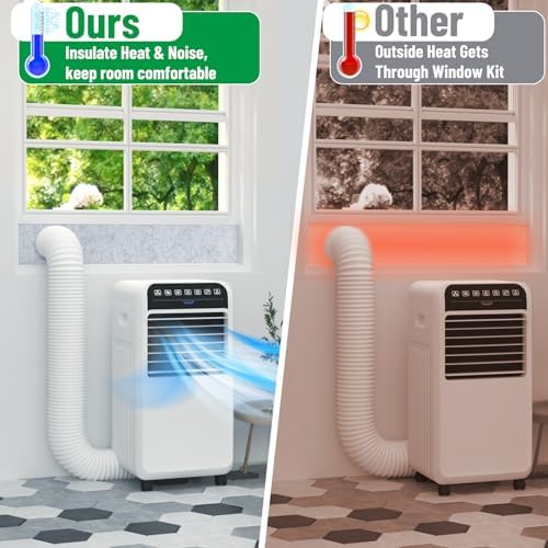 Forestchill Adjustable Window Vent Kit with Insulation Foam Panels