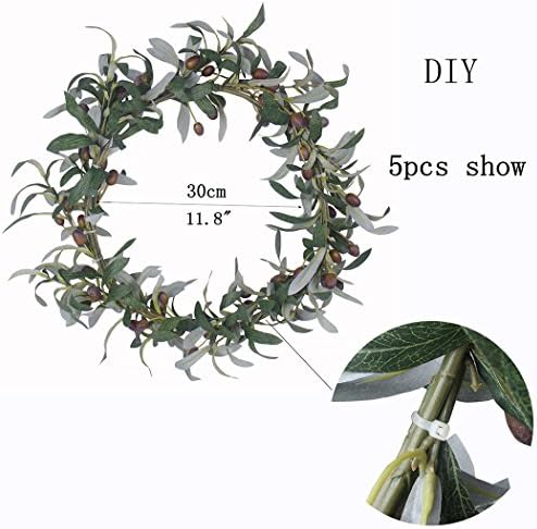 Artificial Olive Branches 28 Inches 2 pcs for Vases and Centerpieces