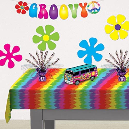 Beistle Vibrant Tie-Dyed Table Cover
