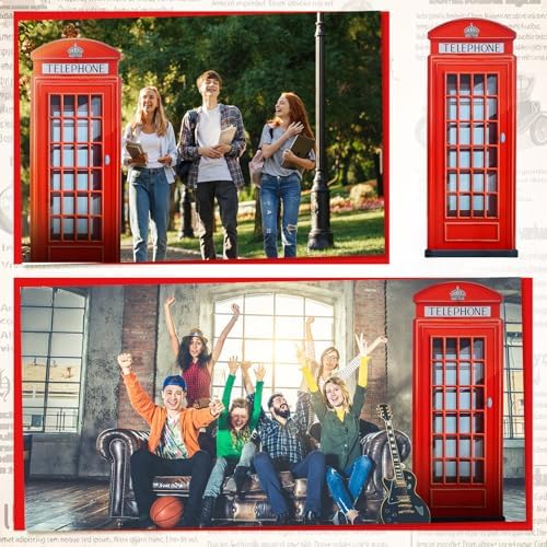 64 Ft Red British Telephone Booth Cutout Stand