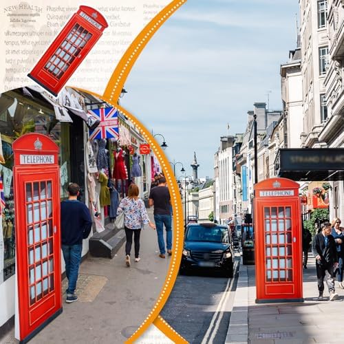 64 Ft Red British Telephone Booth Cutout Stand