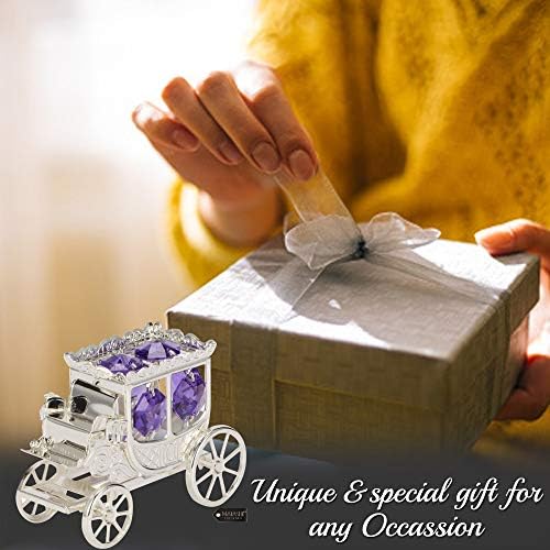 Matashi Princess Carriage Ornament with Crystals 1