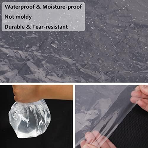 QEES 146 Inch Plastic Sofa Cover for Sectional and Large Furniture