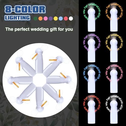 Retisee 32 Set Mini Portable Fans with LED Gift Packaging