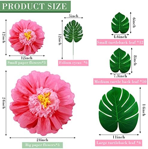 Canlierr 40 Pack Tropical Party Decorations Set