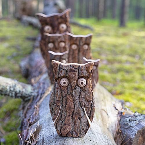 Wooden Owl Figurines Home Decor - Medium