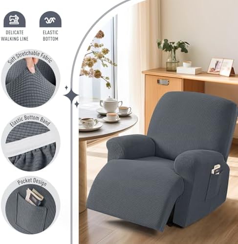 TAOCOCO Recliner Cover 4-Piece Set