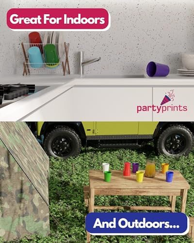 PartyPrints 10 Pack 16 oz White Reusable Plastic Cups