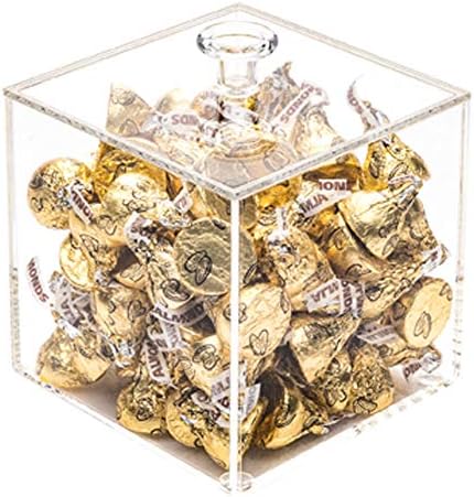 Clear Candy Box 39x39x39 Inch Square Display Case with Detachable Lid