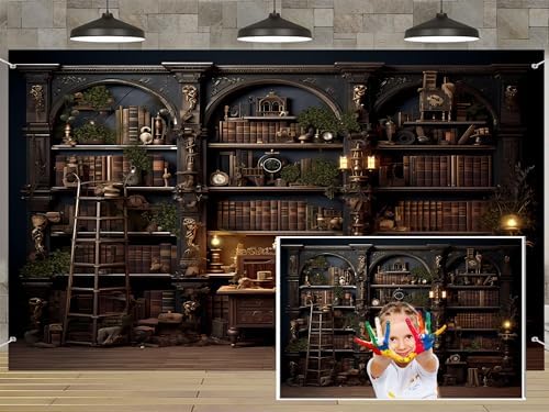 Medieval Bookshelf Tapestry 80x60 Wall Hanging 1