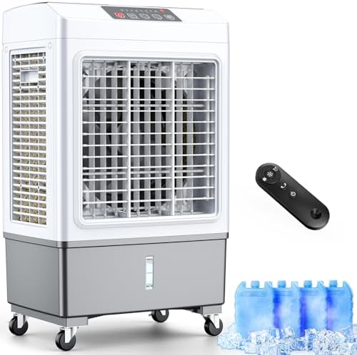 FANCOLE Windowless Air Cooler 2100CFM with 4 Ice Packs