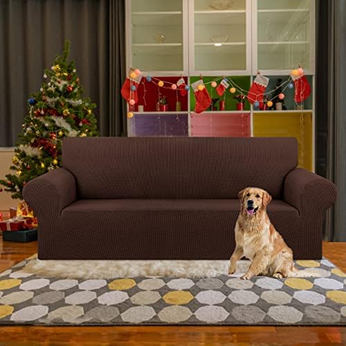 KEKUOU Stretch Sofa Cover Slipcover for 3 Cushion Sofa 1