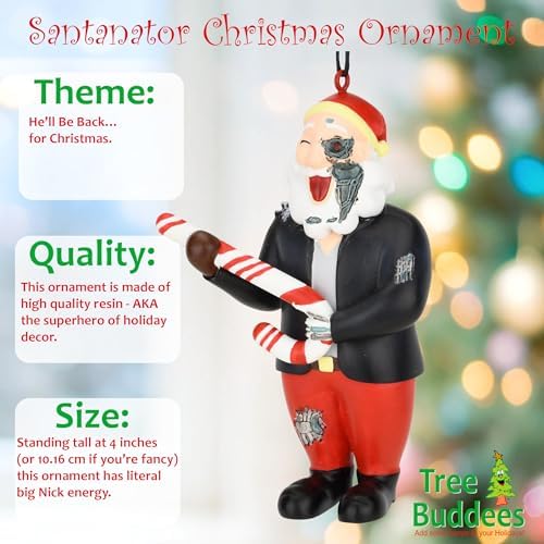 Tree Buddees Santanator Robot Christmas Ornament