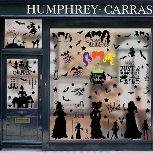 Hocus Pocus Halloween Window Stickers 91 Pcs Value Pack