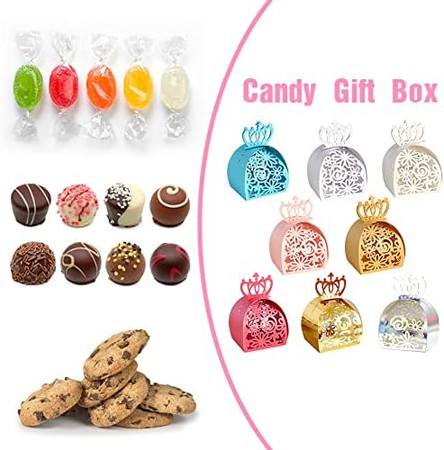 EUBUY Crown Shaped Wedding Favor Candy Boxes