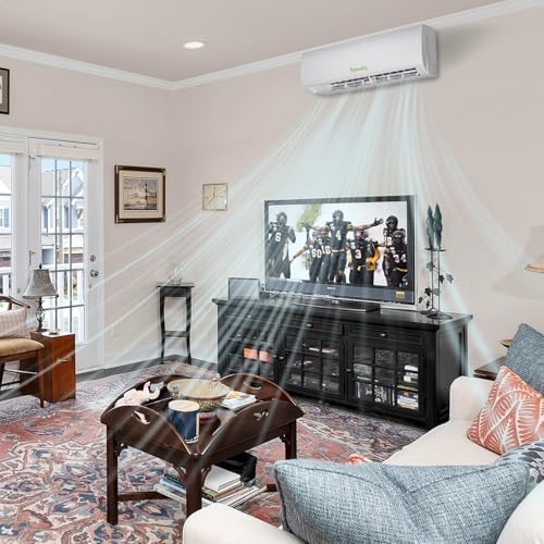 Wifi Enabled 18000 BTU Mini Split AC Heater with Heat Pump