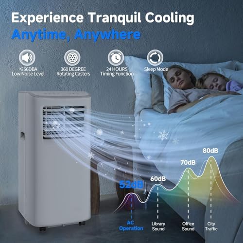 Line Blaster 8500 BTU Portable Air Conditioner with Fan and Dehumidifier