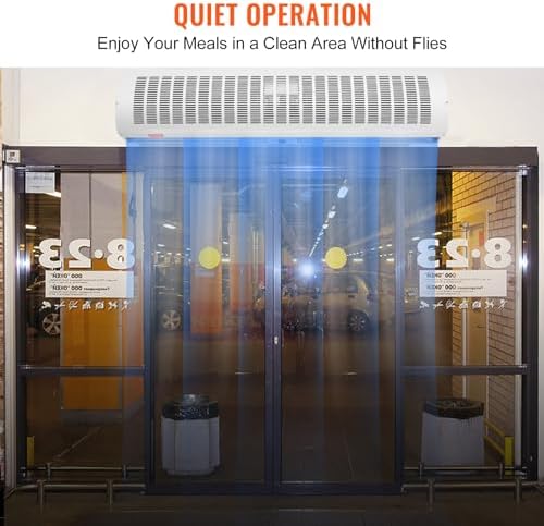 VEVOR 48 Wall-Mounted Air Curtain with 2 Speeds and 1650CFM
