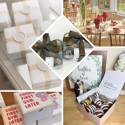 Efavormart 100pcs 4x4x2 Black Cake Box for Party Favors