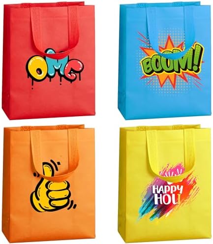 30 Pcs Reusable Gift Bags with Handles for Party Favors