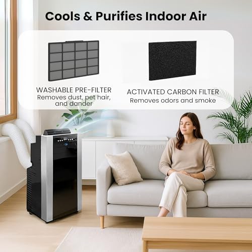 Whynter 14000 BTU Portable AC with Dual Hose and Dehumidifier