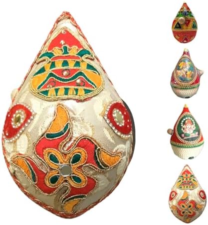 LOVENSPIRE Decorated Coconut Wedding Shagun Vase