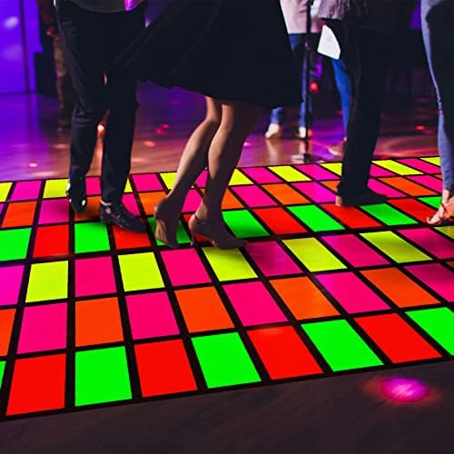Mixweer Neon Dance Floor 118x39 Inch Party Decor