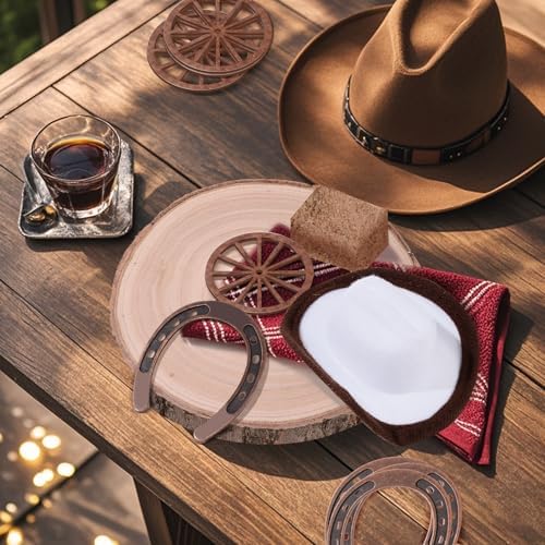 6PCS Western Party Decorations with LED Candle