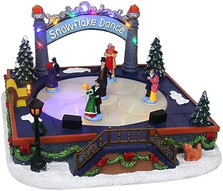 Animated Christmas Village Ballroom Dance Figure