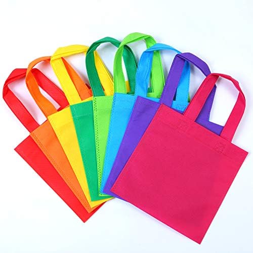 Elcoho 40 Piece Non-Woven Tote Bags with Handles