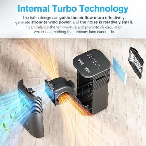 24 Incher Windowless Portable AC with 15H Timer and 120 Oscillation