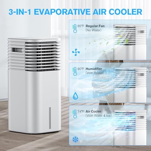 3 In 1 Portable Air Conditioner with Remote Control